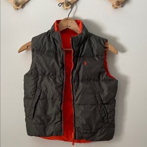 Polo by Ralph Lauren Kids Vest - Army green & Orange. Reversible